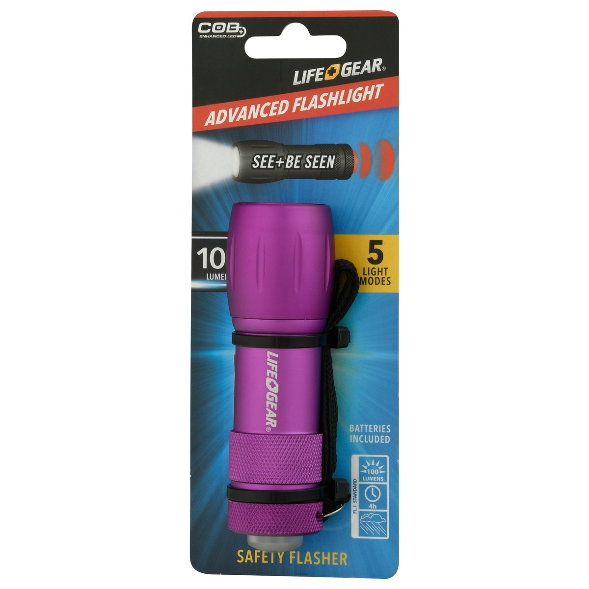 slide 4 of 9, Life + Gear 100 Lumens Advanced Flashlights 1 ea, 1 ct