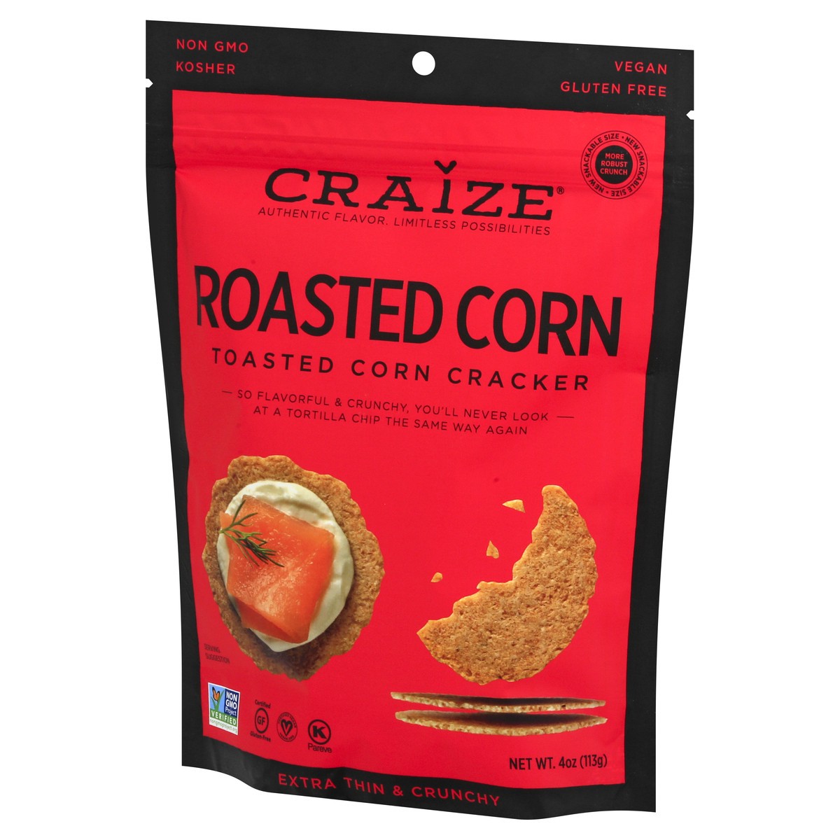 slide 10 of 12, Craize Roasted Corn Crisps, 4 oz