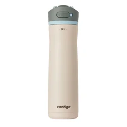 Contigo Wells Plastic Filter Water Bottle with AUTOSPOUT Straw Lid, 24 Oz.,  Salt