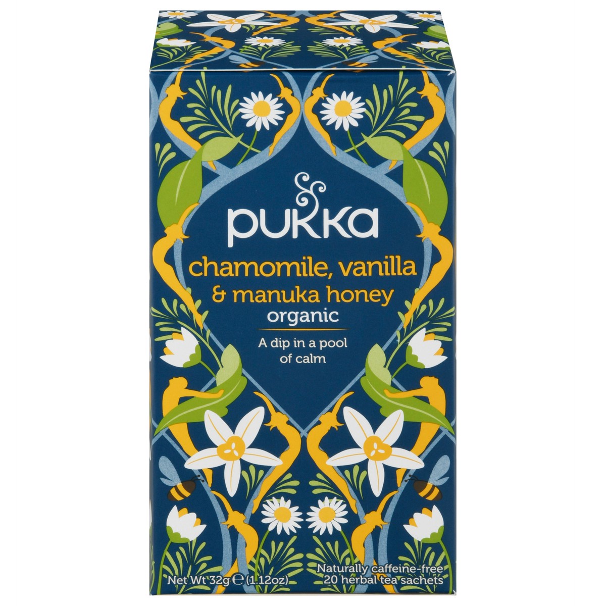 slide 1 of 2, Pukka Organic Chamomile Vanilla & Manuka Honey, 20 Tea Bags - 20 ct, 20 ct