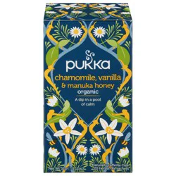 Pukka Organic Chamomile Vanilla & Manuka Honey, 20 Tea Bags
