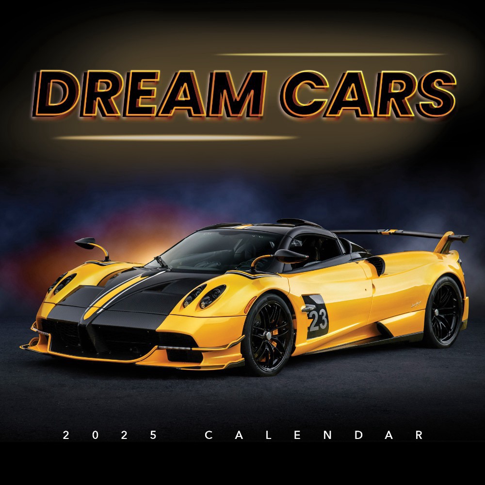 slide 1 of 1, 2025 Dream Cars Wall Calendar, 1 ct