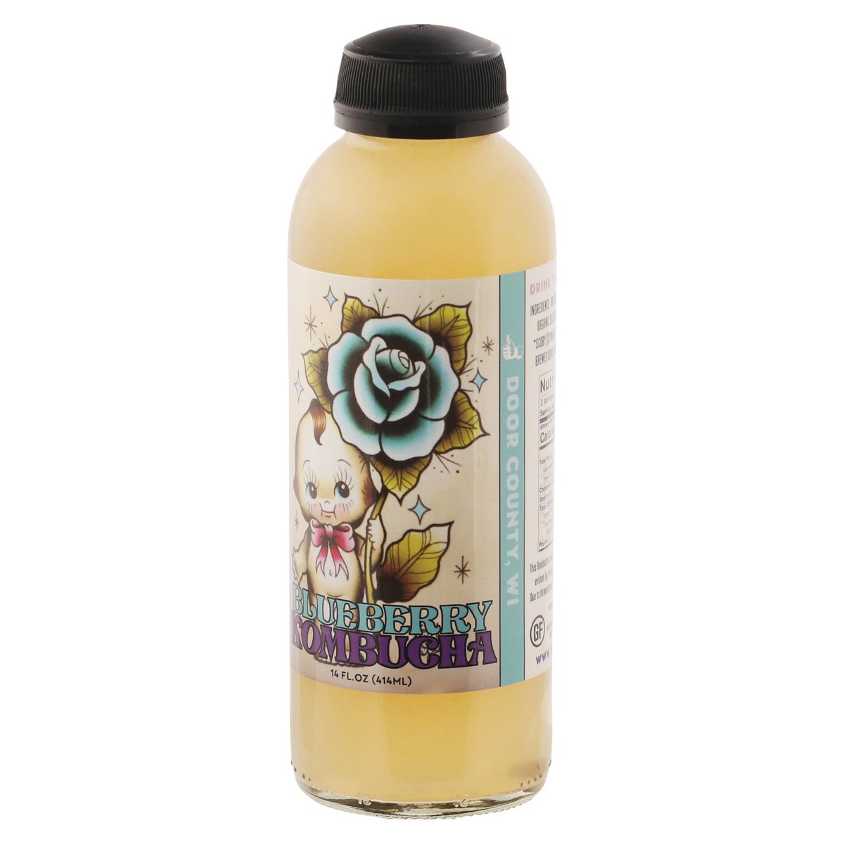 slide 5 of 9, Island City Kombucha Blueberry Kombucha 16 fl oz, 16 fl oz