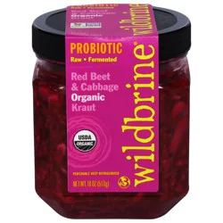 Wildbrine Probiotic Organic Red Beet & Cabbage Kraut 18 oz