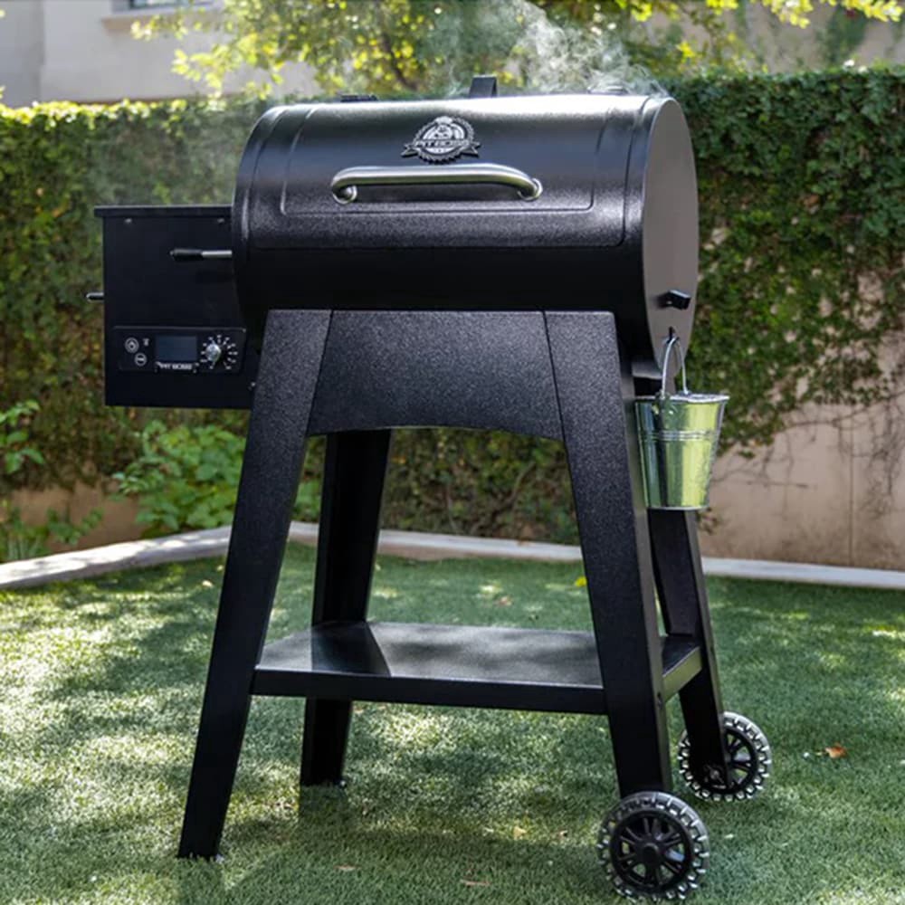 slide 6 of 6, Pit Boss FB Series 440 Wood Pellet Grill 8 in 1 Cooking Matte Black PB440FB1, 1 ct