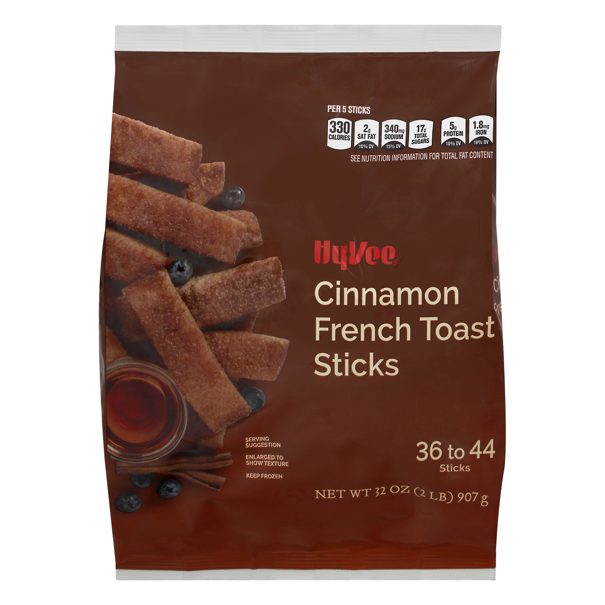 slide 1 of 1, HyVee Cinnamon French Toast Sticks, 32 oz