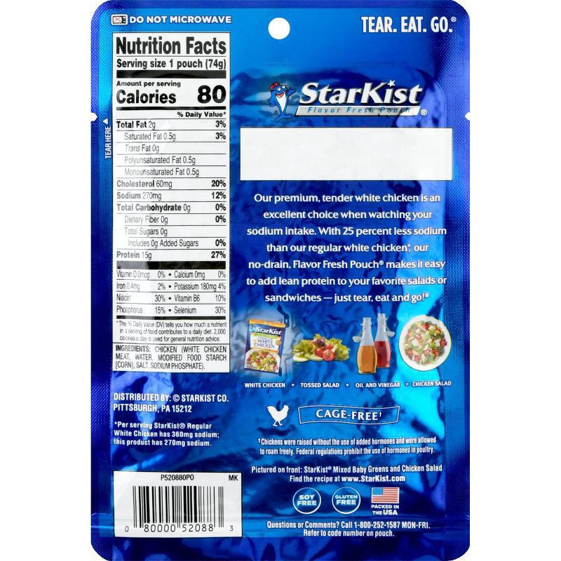 slide 3 of 4, StarKist Premium White Chicken 2.6 oz, 2.6 oz