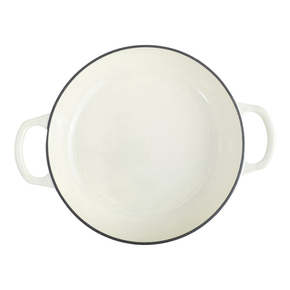 slide 5 of 5, Dot 3.4Qt Braiser Ivory, 1 ct