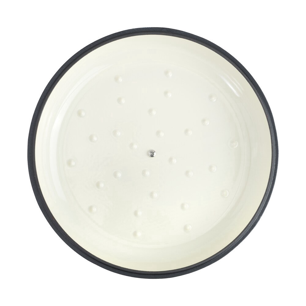 slide 3 of 5, Dot 3.4Qt Braiser Ivory, 1 ct