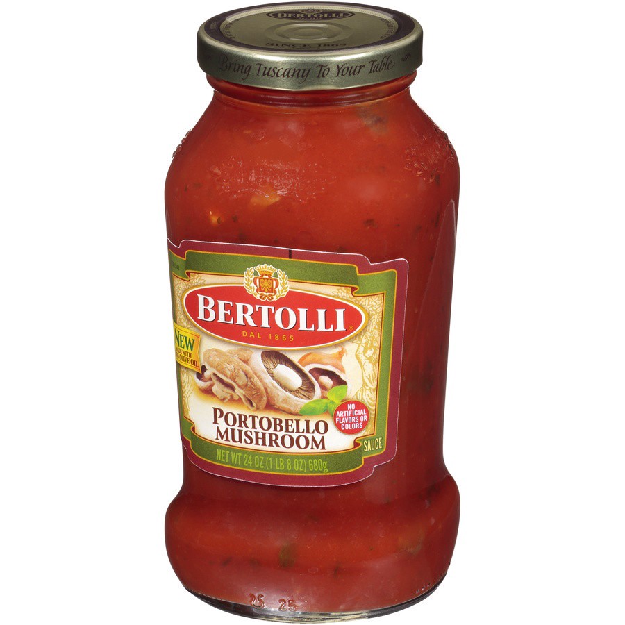 slide 5 of 8, Bertolli Portobello Mushroom Sauce 24 oz, 24 oz