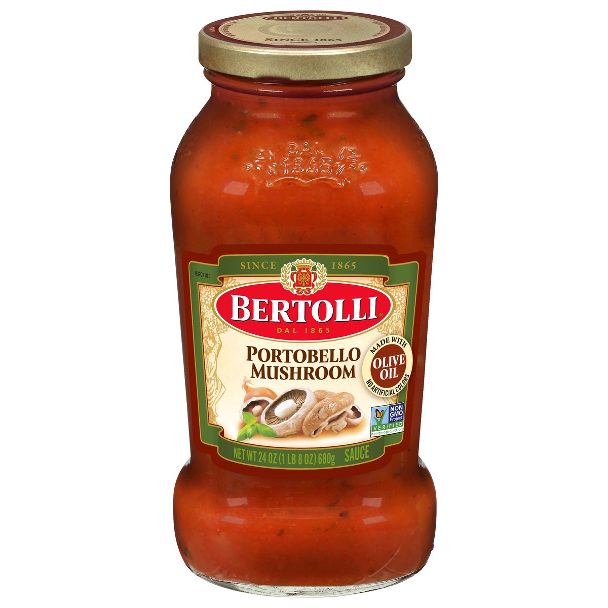 slide 1 of 8, Bertolli Portobello Mushroom Sauce 24 oz, 24 oz