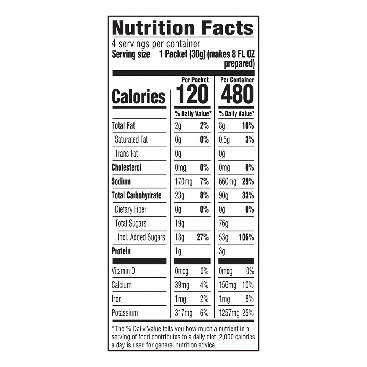 slide 9 of 11, Folgers Buttery Caramel Instant Latte Packets, Artificially Flavored Instant Coffee Beverage Mix, 4 Count, 4.2 oz