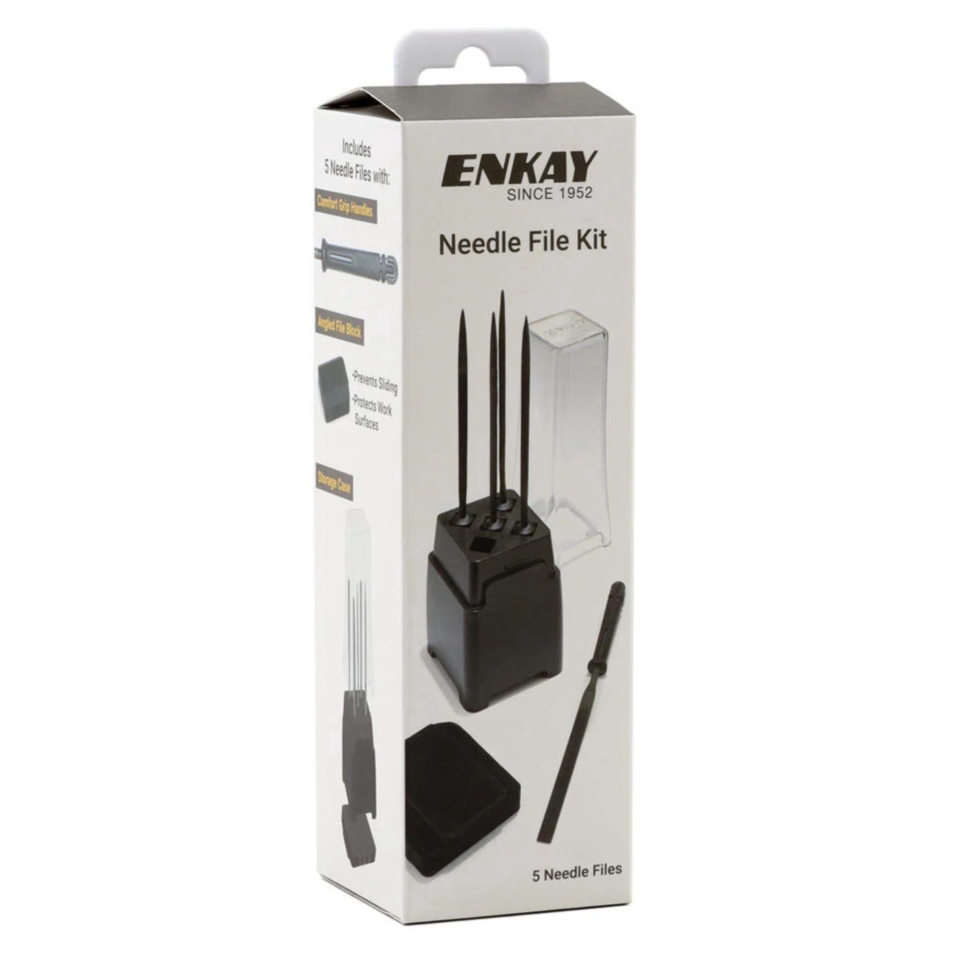 slide 9 of 10, Enkay 5-Piece Needle File Kit, 5 ct