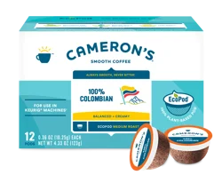 Cameron's Coffee Single Serve Pods, 100% Colombian, 12 Count