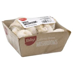 Raley's Whole White Mushrooms 8 oz