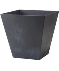 Novelty Square Ella Planter - Black