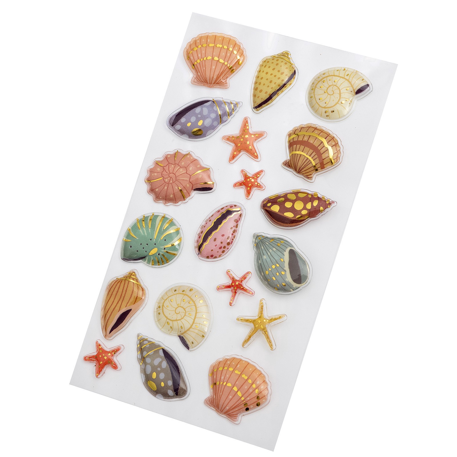 slide 3 of 3, Seashells Stickers By Recollections, 3.75 in x 6.75 in