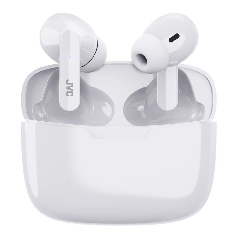slide 2 of 2, JVC Ultra-Compact True Wireless Earbuds - White, 1 ct