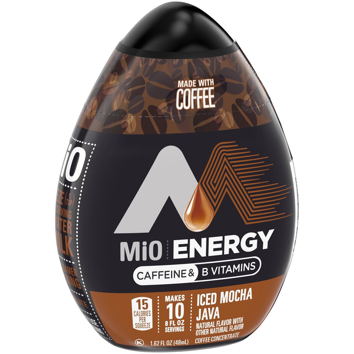 slide 2 of 8, MiO Energy Iced Mocha Java Iced Coffee Concentrate 12 - 1.62 fl oz Bottles, 1.62 fl oz