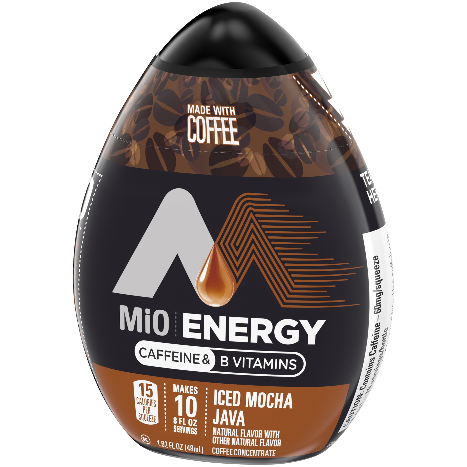 slide 4 of 7, MiO Energy Iced Mocha Java Iced Coffee Concentrate 12 - 1.62 fl oz Bottles, 1.62 fl oz