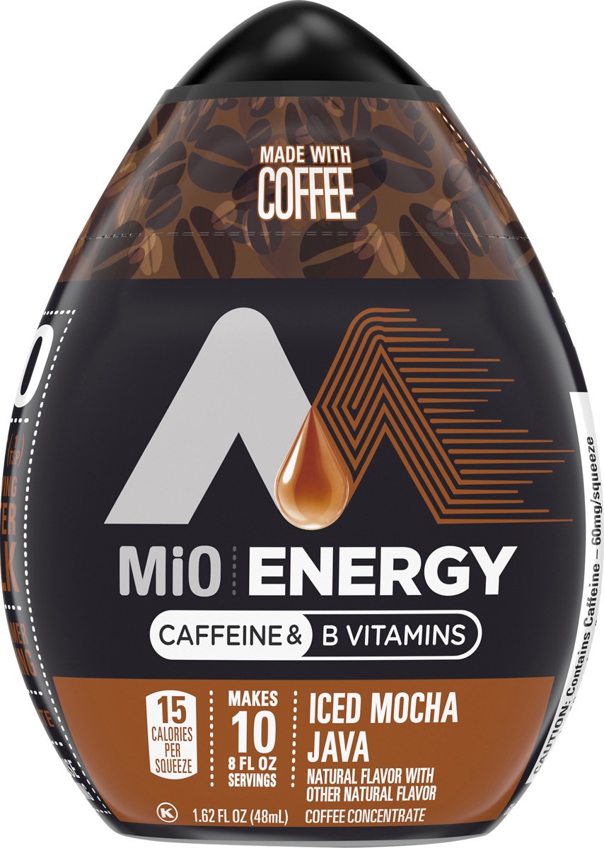 slide 7 of 8, MiO Energy Iced Mocha Java Iced Coffee Concentrate 12 - 1.62 fl oz Bottles, 1.62 fl oz