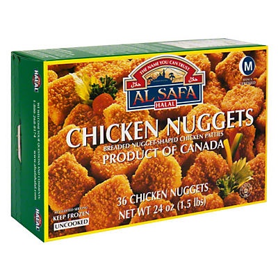 slide 1 of 1, Al Safa Halal Chicken Nuggets, 24 oz