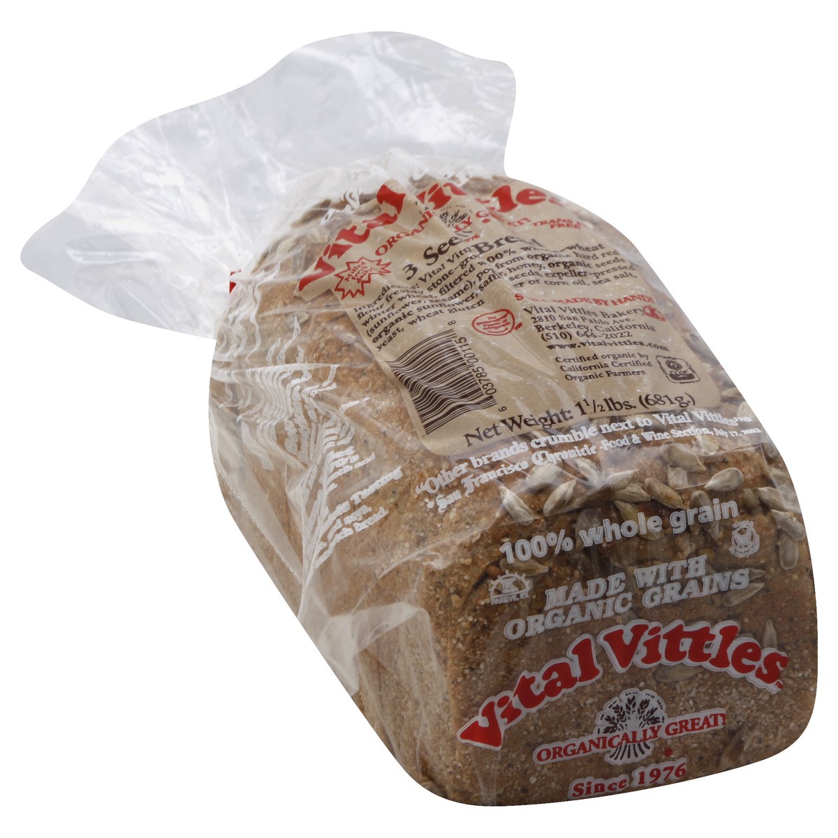 slide 5 of 5, Vital Vittles Bread 1.5 lb, 1.5 lb