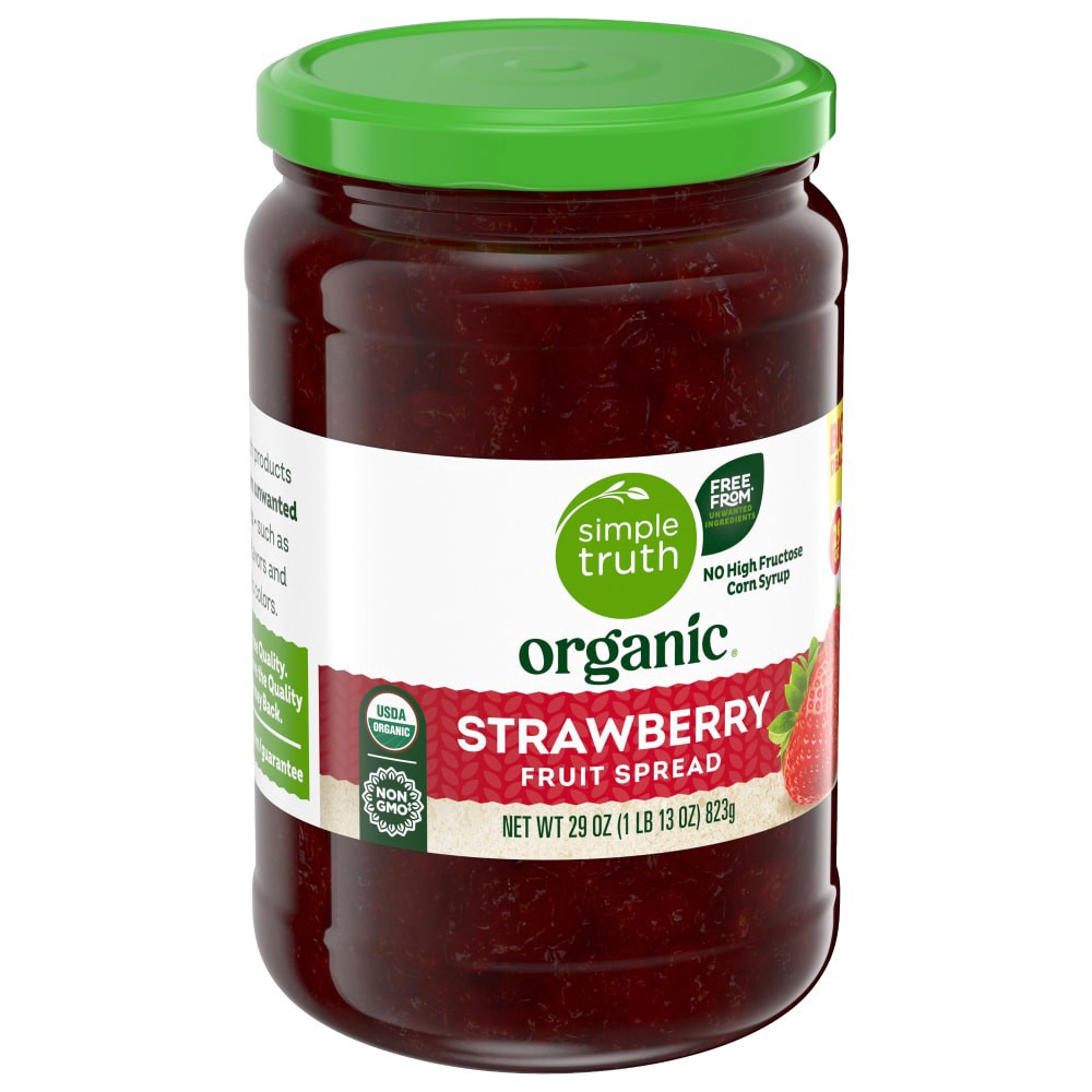 slide 5 of 6, Simple Truth Organic Strawberry Fruit Spread, 29 oz