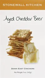 Stonewall Kitchen Down East Crackers - Aged Cheddar Beer