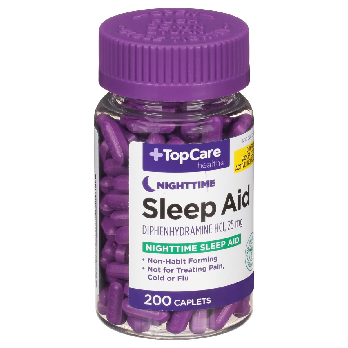 slide 5 of 9, TopCare Sleep Aid Caps Clear Bottle, 200 ct