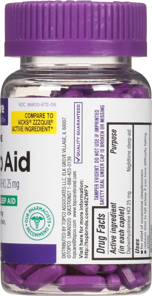 slide 8 of 9, TopCare Sleep Aid Caps Clear Bottle, 200 ct