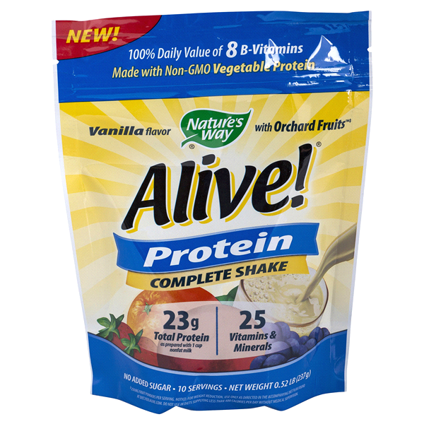 slide 1 of 1, Nature's Way Alive! Complete Protein Powder (Vanilla), 0.52 lb