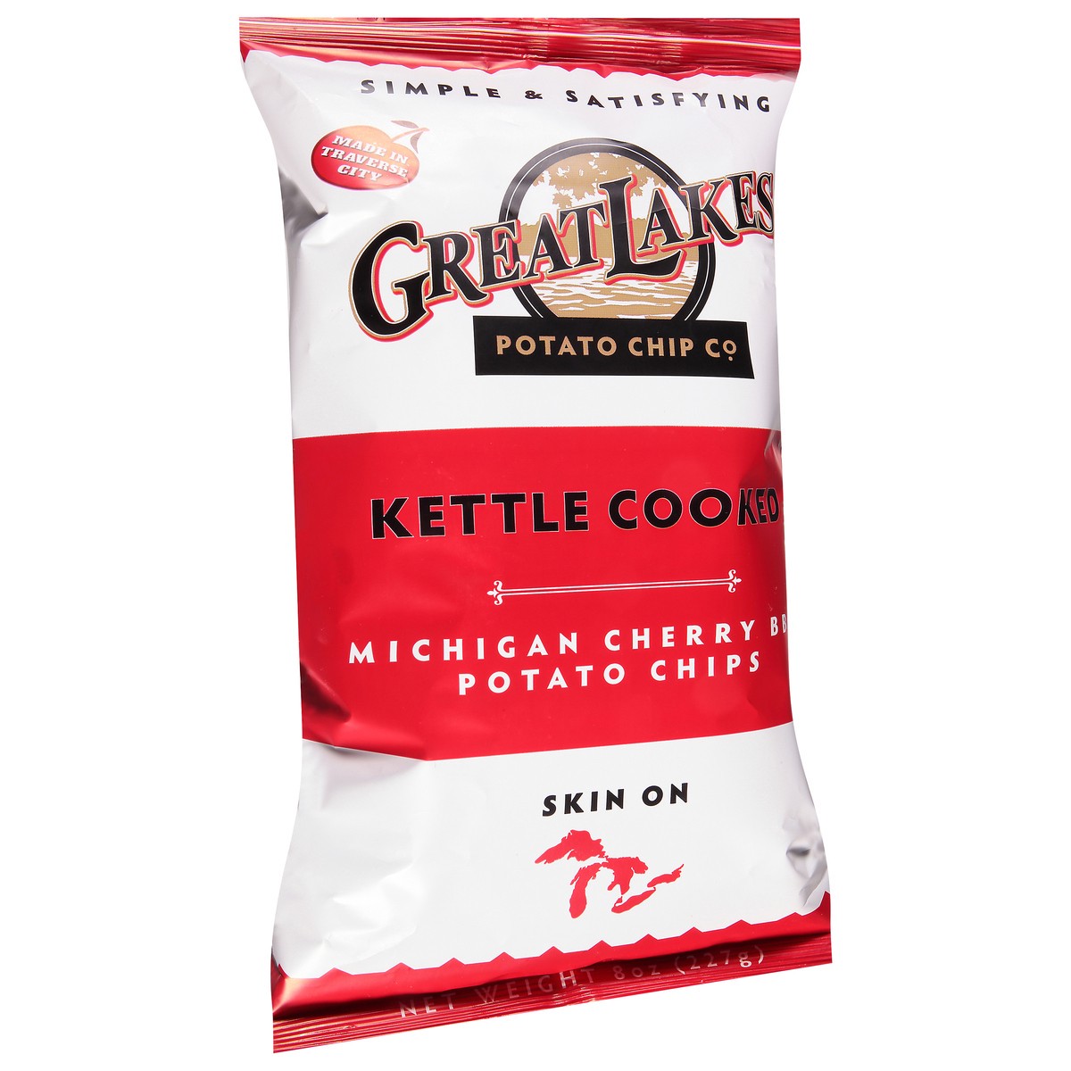 slide 4 of 9, Great Lakes Potato Chip Kettle Cooked Michigan Cherry Bbq Potato Chips 8 oz Bag, 8 oz