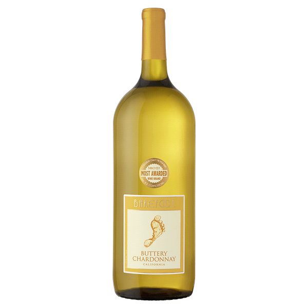 slide 1 of 1, Barefoot Buttery Chardonnay White Wine, 1.5 liter