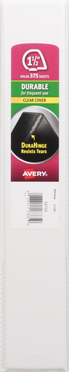 slide 4 of 9, Avery 1-1/2 Inch Clear Cover Binder 1 ea, 1 ct