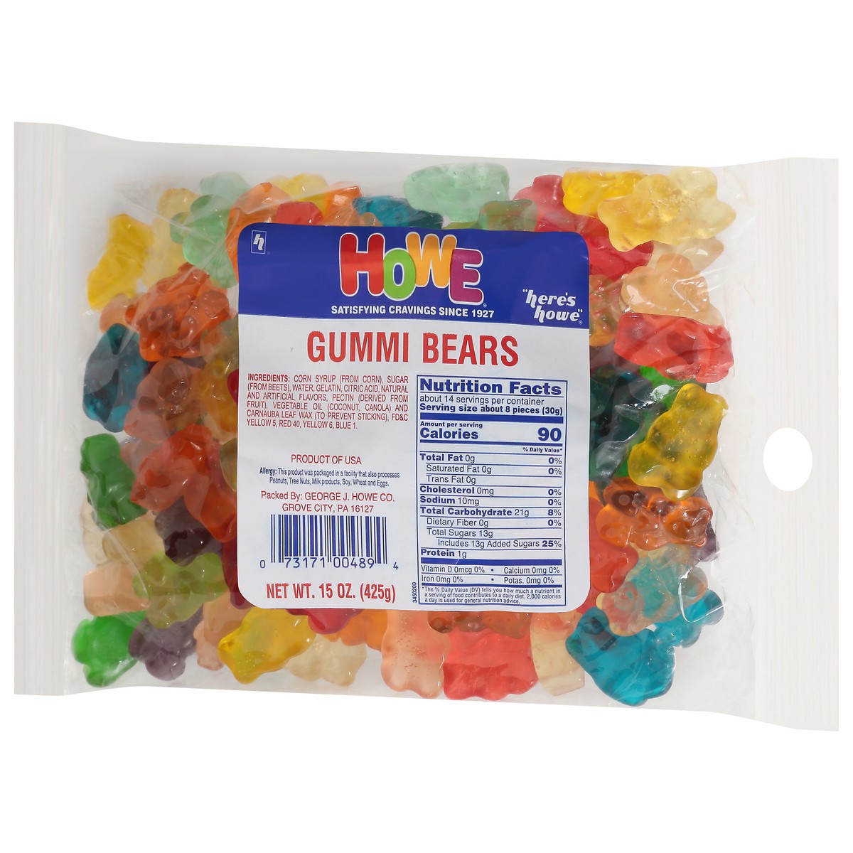 slide 9 of 9, Howe Gummi Bears 15 oz, 15 oz