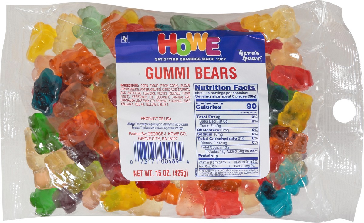 slide 2 of 9, Howe Gummi Bears 15 oz, 15 oz