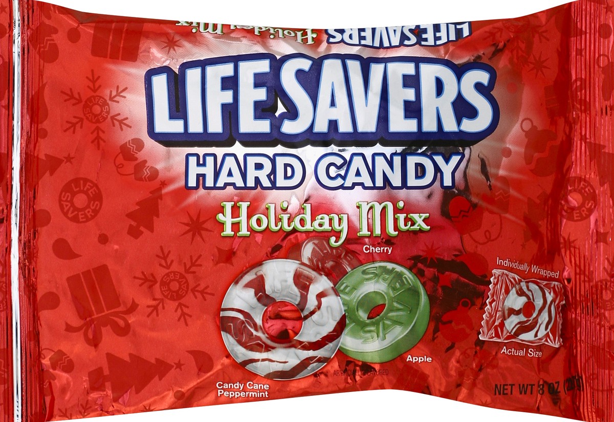 slide 6 of 6, Life Savers Holiday Mix Hard Christmas Candy Bag, 8 ounce, 8 oz