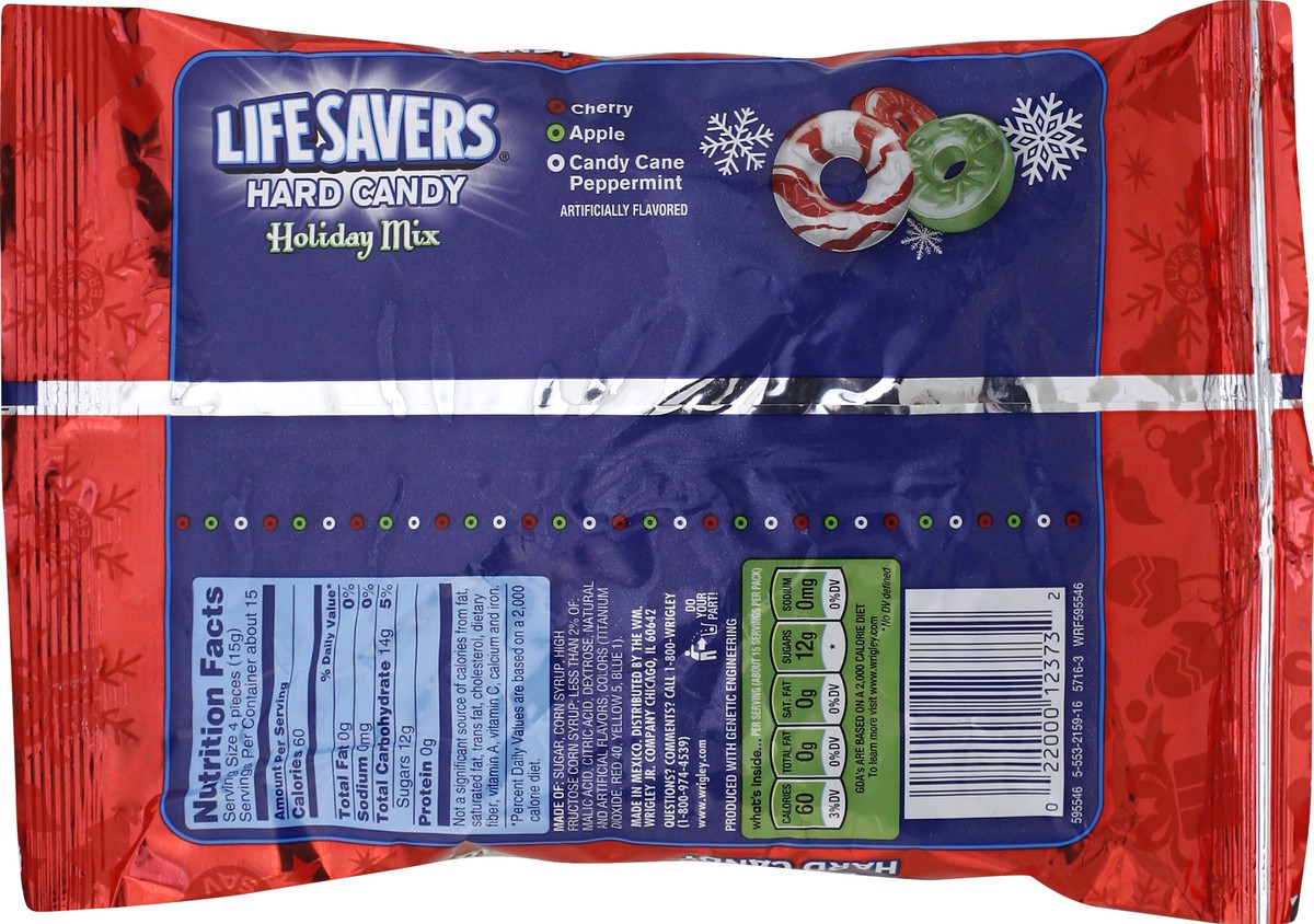 slide 4 of 6, Life Savers Holiday Mix Hard Christmas Candy Bag, 8 ounce, 8 oz