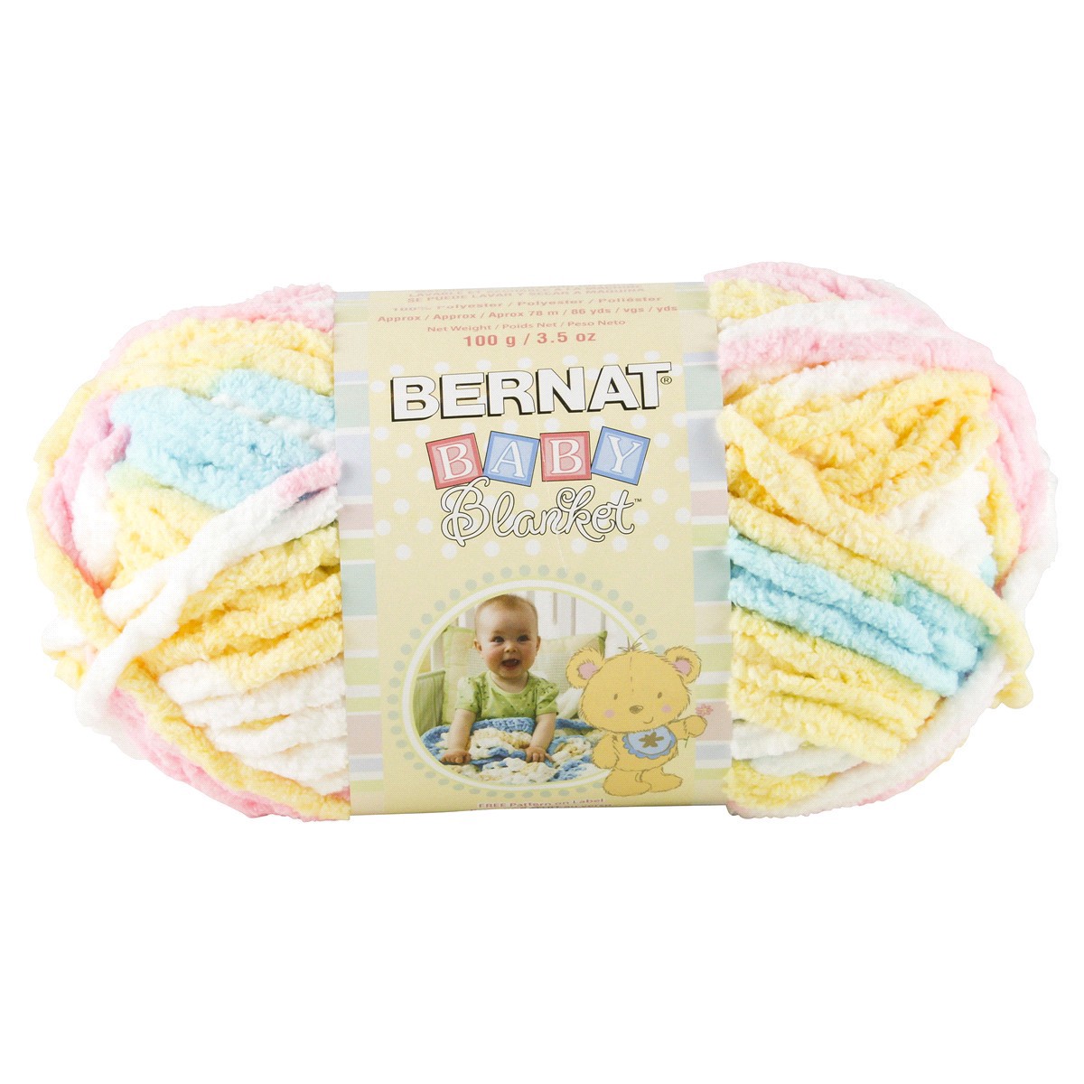 slide 1 of 13, Bernat Baby Blanket Yarn, Pitter Parker, 1 ct