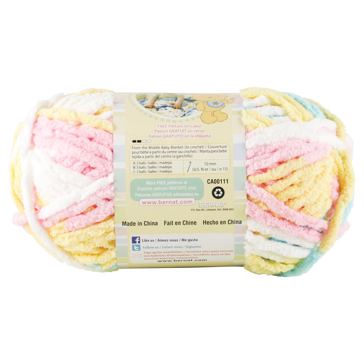 slide 2 of 13, Bernat Baby Blanket Yarn, Pitter Parker, 1 ct