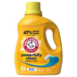 ARM & HAMMER Clean Burst, 105 Loads Liquid Laundry Detergent, 105 fl oz