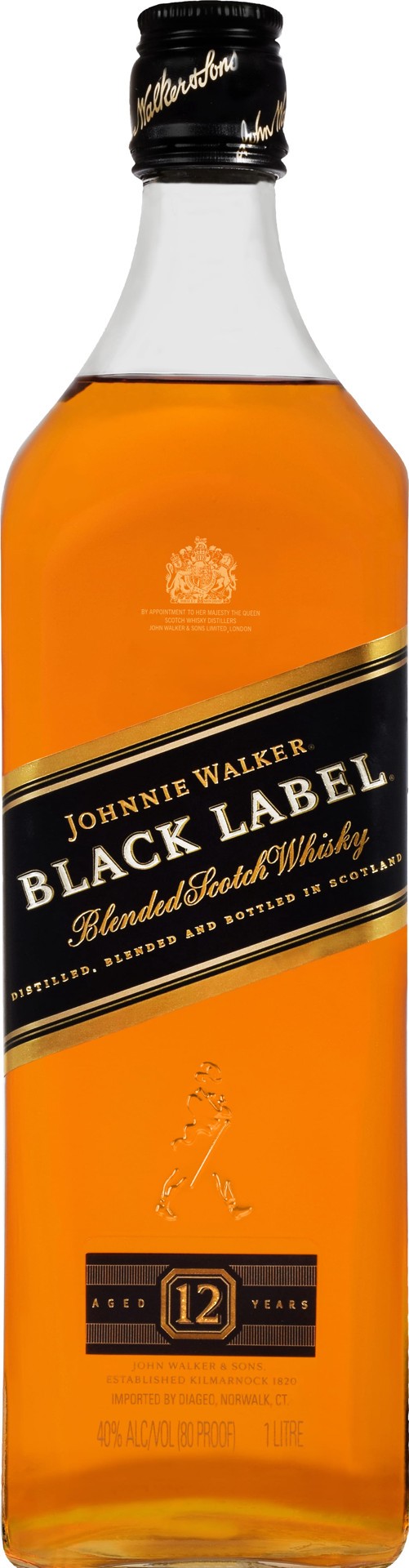 slide 1 of 7, Johnnie Walker Black Label Blended Scotch Whisky, 1 L, 1 liter