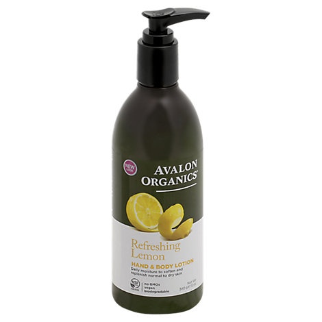slide 1 of 1, Avalon Organics Lotion Hand & Body Lemon, 12 oz