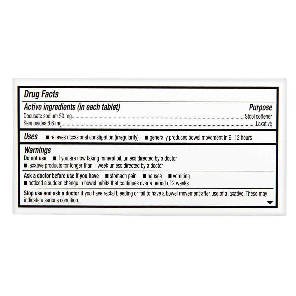 slide 2 of 5, Rite Aid Laxative & Stool Softener with Senna, 120 ct