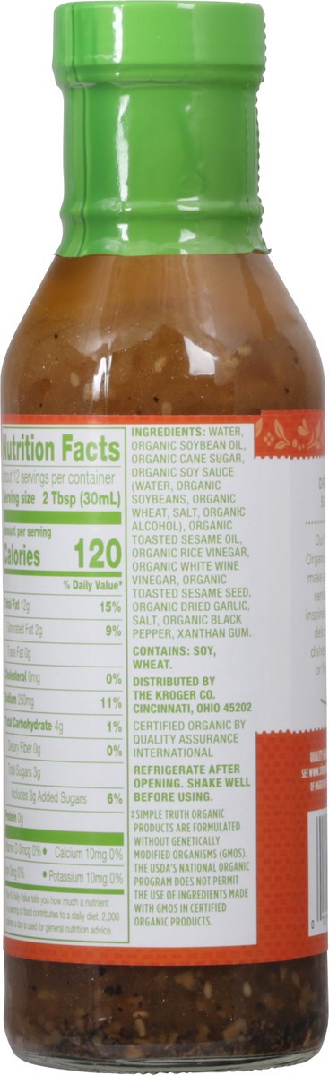 slide 9 of 9, Simple Truth Organic Asian Style Sesame Vinaigrette, 12 fl oz