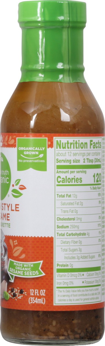 slide 8 of 9, Simple Truth Organic Asian Style Sesame Vinaigrette, 12 fl oz