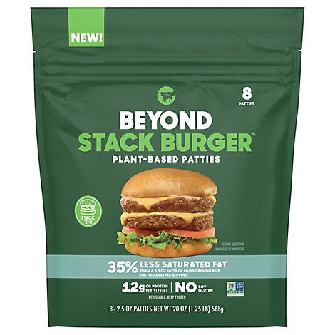 slide 1 of 1, Beyond Stack Burger Patties 8pcs - 20 Oz, 20 oz