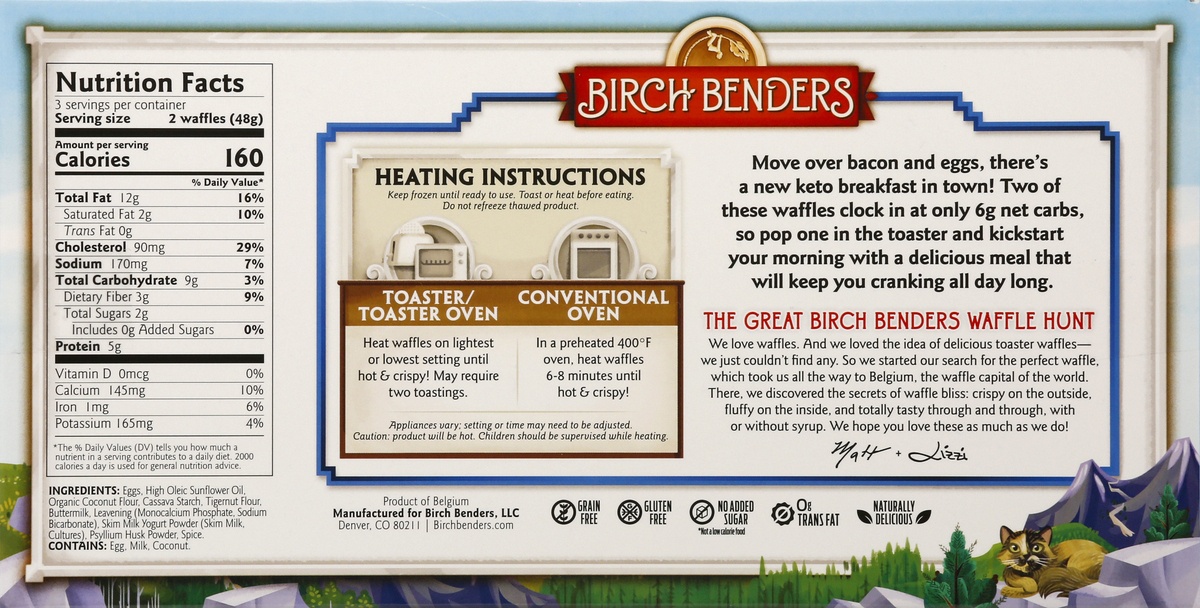 Birch Benders Keto Toaster Waffles 6 ct Shipt