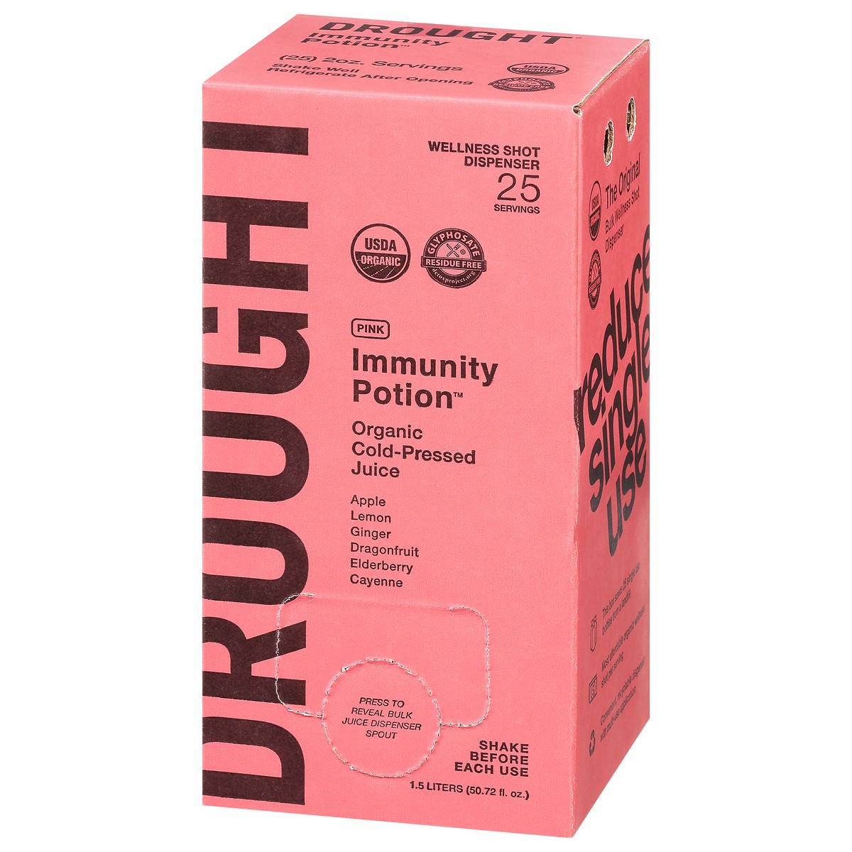 slide 4 of 11, DROUGHT Immunity Potion Cold-Pressed Organic Pink Juice - 50.72 fl oz, 50.72 fl oz